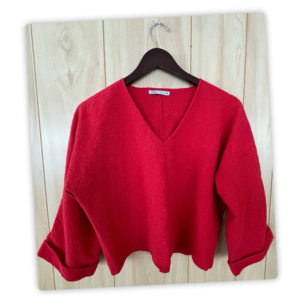 Zara Women's Blouse, Red - Size: XS
